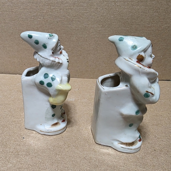 Vtg Clown Budvase Ceramic Made In Japan #156 - Picture 4 of 5